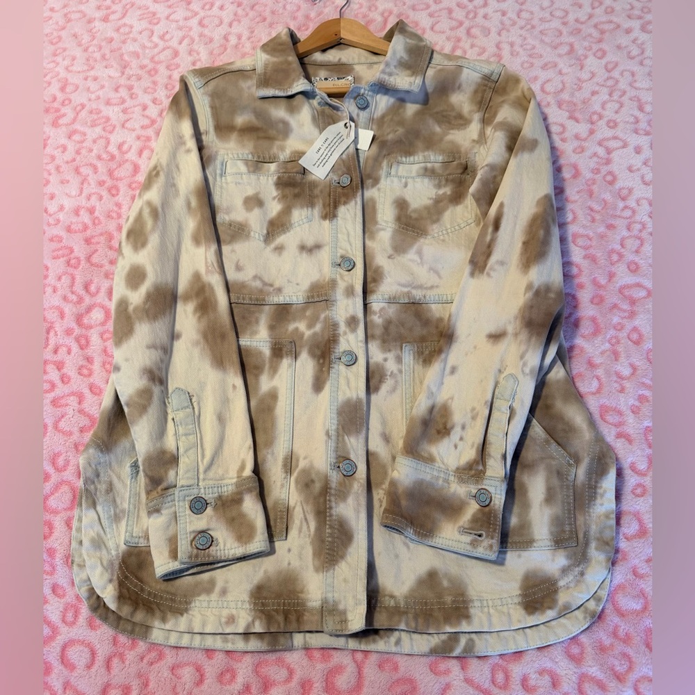 NWT Anthropologie Pilcro Cream and Tan Denim
Jacket Size: S - Picture 5 of 13